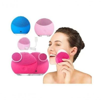 Escova Esponja De Limpeza Facial Elétrica Rosa