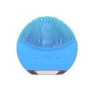 Massageador Facial E Esponja Elétrica Azul