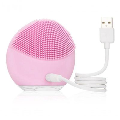 Esponja Elétrica Forclean Para Limpeza Facial - Rosa Claro