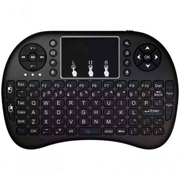 Mini Teclado Mouse Touchpad Wireless Bluetooth Iluminado