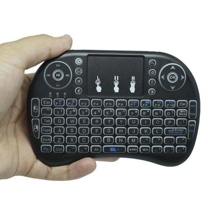 Mini Teclado Wireless Keyboard Mouse - Preto