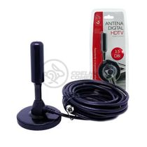 Antena Digital Portátil Interna E Externa Full Hdtv Vhf 4K