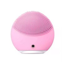 Esponja Mini Elétrica Massageadora Para Limpeza Facial Rosa