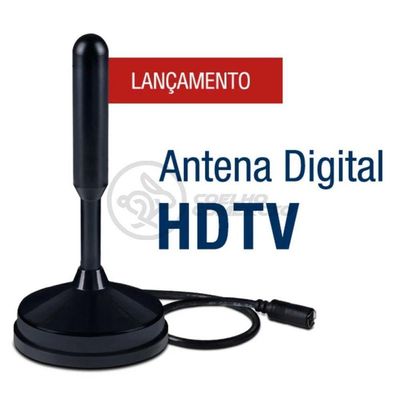 Antena Digital Portátil Interna E Externa Full Hdtv Vhf 4K