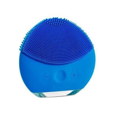 Esponja Mini Elétrica Massageadora Para Limpeza Facial Azul