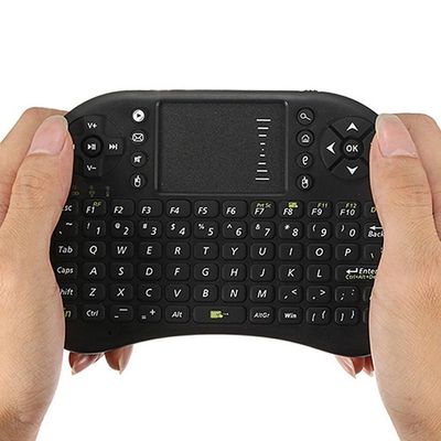 Mini Teclado Sem Fio Smart Tv Video Game Touch Mousepad