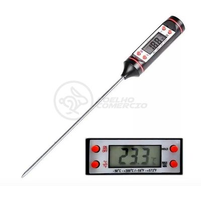 Termômetro Culinário Alimentos E Líquidos -50ºc A +300ºc