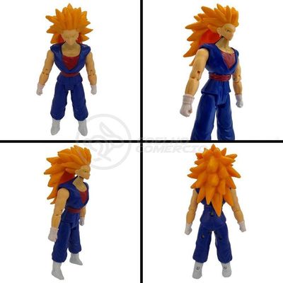 Kit 6 Bonecos Dragon Ball Vegetto Ssj3 Jiren Trunks