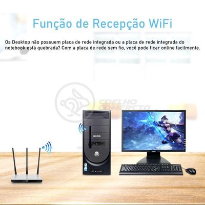 Antena Usb 2.0 Receptor De Wifi Wireless 1200Mbps