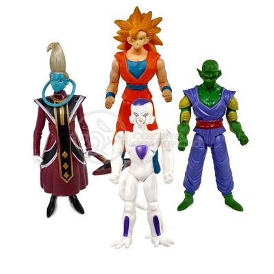 Kit 4 Bonecos Dragon Ball Super 15Cm