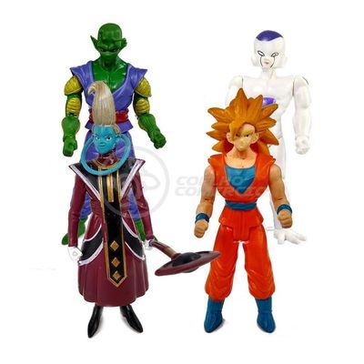 Kit 4 Bonecos Dragon Ball Super 15Cm