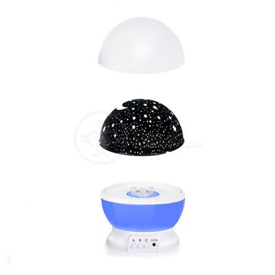 Luminária Projetor Estrelas Galáxia Planetário Céu Azul