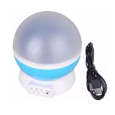 Luminária Projetor Estrelas Galáxia Planetário Céu Azul
