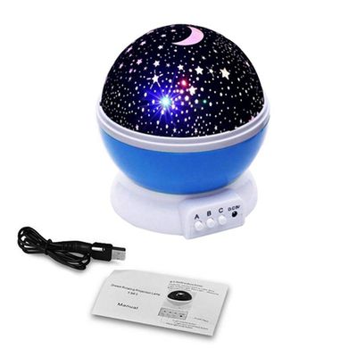 Luminária Projetor Estrelas Galáxia Planetário Céu Azul