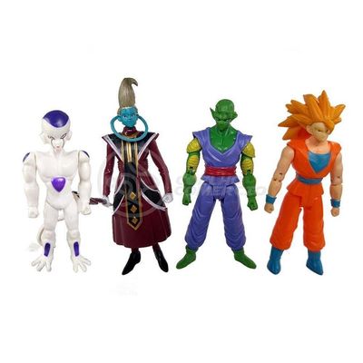 Kit 4 Bonecos Dragon Ball Super 15Cm