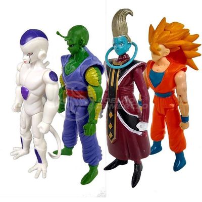 Kit 4 Bonecos Dragon Ball Super 15Cm