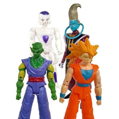 Kit 4 Bonecos Dragon Ball Super 15Cm
