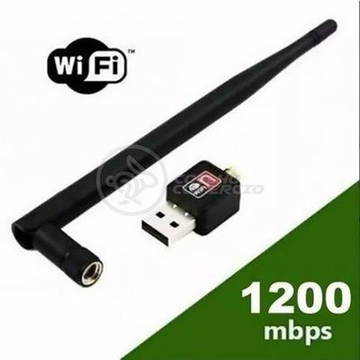 Antena Usb 2.0 Receptor De Wifi Wireless Internet Sem Fio 1200Mbps 802.Inn Pc Notebook 56