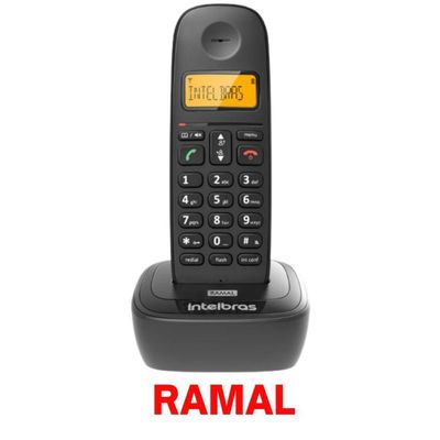 Ramal TS 2511 Telefone sem Fio - Preto