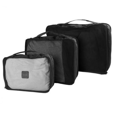 Kit Organizador de Mala para Viagem Preto 6 Peças Quati Travel - QKO-06
