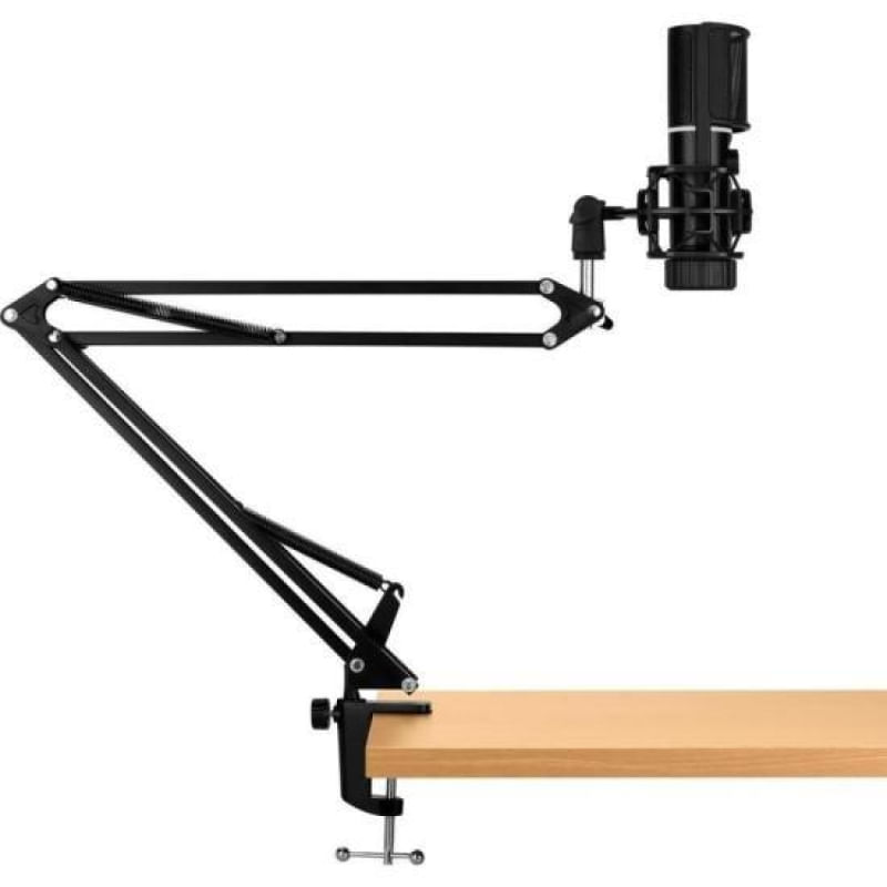 Microfone Gamer RGB MIC ARM C/ Braço Flexível Preto Streamplify