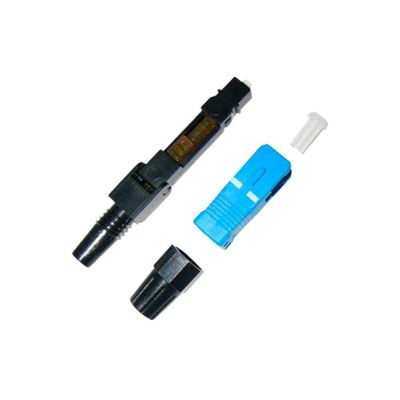 Conector Optico T Rosca SC-UPC - Azul