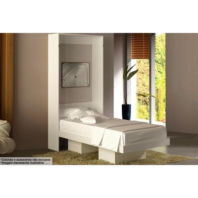 Cama Solteiro Cm8015 Articulada Branco - Tecno Mobili