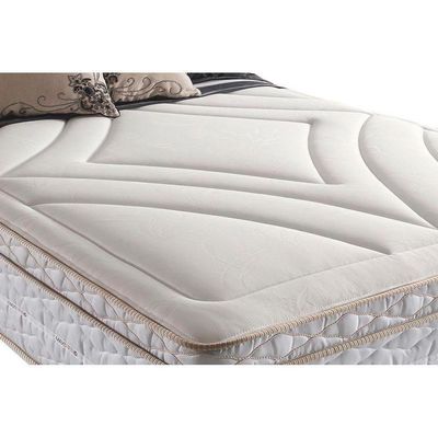 Cama Box Baú Casal: Colchão Molas Herval Maxspring American + Base Crc Suede Clean(138X188)