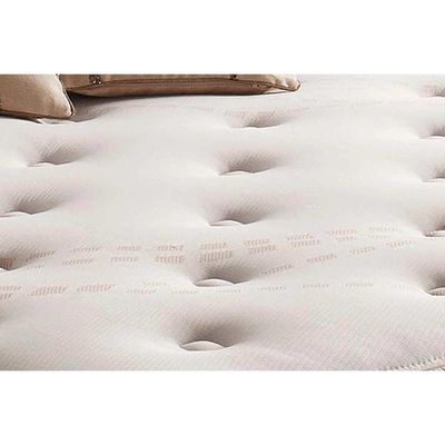 Cama Box Baú King: Colchão Molas Herval Maxspring Spain + Base Crc Suede Clean(193X203)