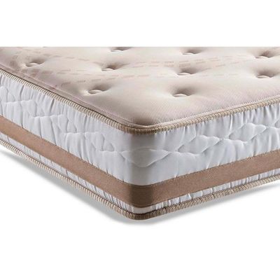 Cama Box Baú King: Colchão Molas Herval Maxspring Spain + Base Crc Suede Clean(193X203)