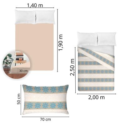 Jogo de Cama Casal 180 fios Fiori - Maycon (7415)