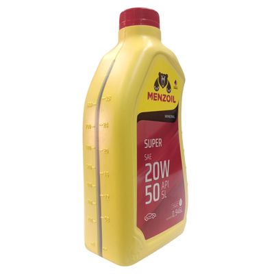 Óleo Lubrificante do Motor Super Menzoil SAE 20W50 API SL 946 LT Mineral