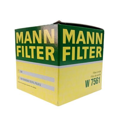 Filtro de Óleo Mann Filter Onix Plus 2020 em diante | Tracker Turbo | Cruze 1.4 T 2016 em diante| S10 2.5 16V Flex 2014 em diante