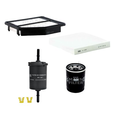 Kit de Filtros Mann Filter Civic 1.8/2.0 16V Flex 2012 até 2016