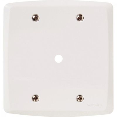 Placa com 1 Furo 9,5 mm 4x4 Tramontina Lux Branca