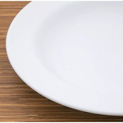 Prato Fundo Sopa Massa Branco Ceramica Tradicional Porcelart