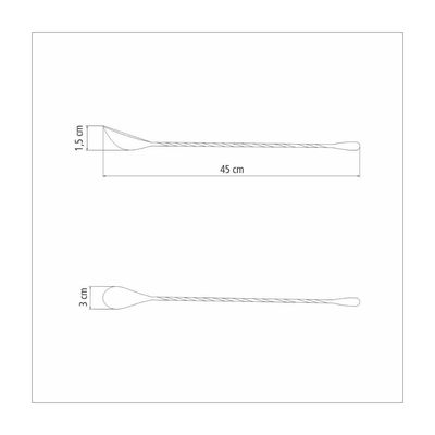 Colher Bailarina Espiral Tramontina em Aço Inox 45 cm