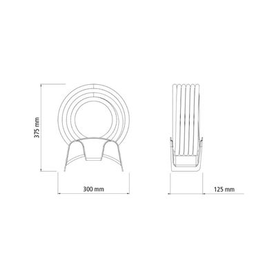 Mangueira Flex Tramontina Verde em PVC 3 Camadas 25 m com Engate Rosqueado, Esguicho e Suporte mural