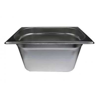 Kit 4 Cubas Gastronomica Inox GN 1/4 x 150mm (265x162mm) - Brasinox