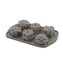 Forma para 6 Mini Bolos Decorada em Aluminio Fundido - Mimo