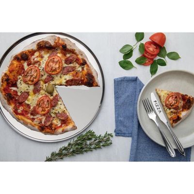 Forma para Pizza Tramontina em Aço Inox 40 cm