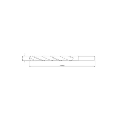 Broca para Aço 10.5x133 mm Tramontina em Aço Rápido HSS DIN 338