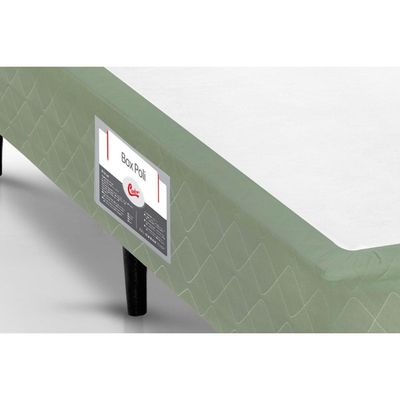 Cama Box Base Universal Casal Poli Tecido Green (138x188x23) - Castor