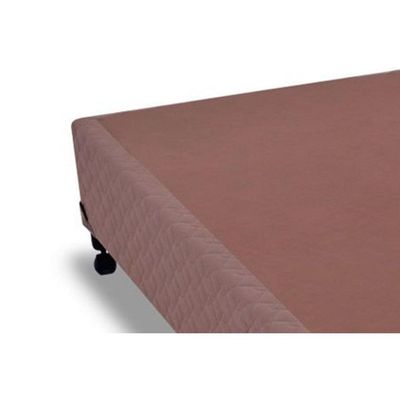 Cama Box Base Universal Casal Suede Brown (138x188x25) - Probel