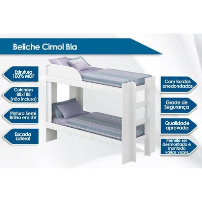 Beliche Multifuncional Bia Branco - Cimol