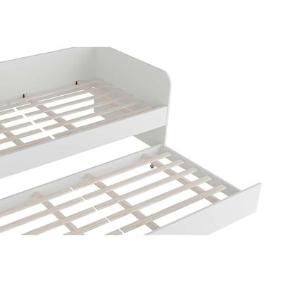 Sofá Cama Solteiro CM8032 c/ Auxiliar Branco - Tecno Mobili