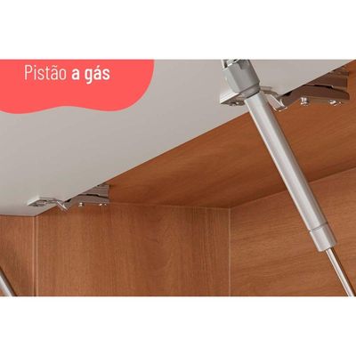 Armário de Cozinha Modulado Macadâmia 1 Porta 80cm Freijo/Branco - Telasul