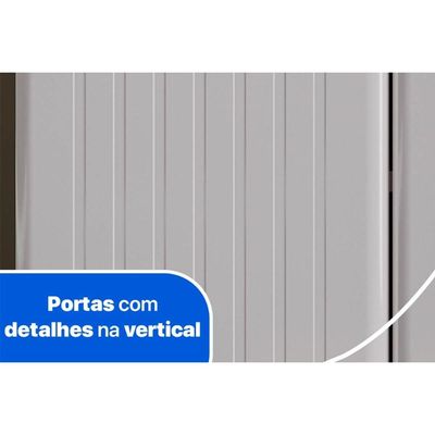 Balcão de Cozinha Diamante Smart 3 Portas e 1 Gaveta c/ Tampo 105cm Branco - Telasul