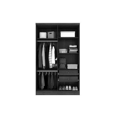 Guarda Roupa 4 Portas Amsterdam c/ e 2 Gavetas Cinamomo/Off White - Tcil Móveis