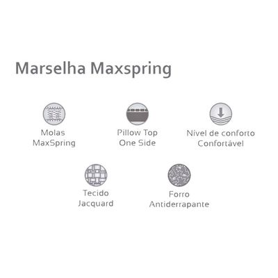 Colchão King para Hotelaria Maxspring Marselha Euro Pillow (193x203x25) - Herval